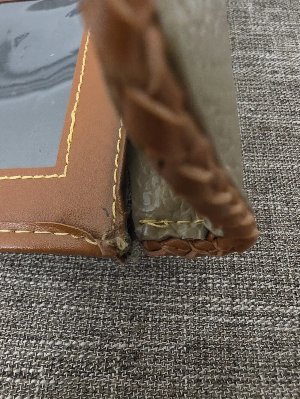Vintage 90s Dooney & Bourke British Tan All Weather Leather Wallet